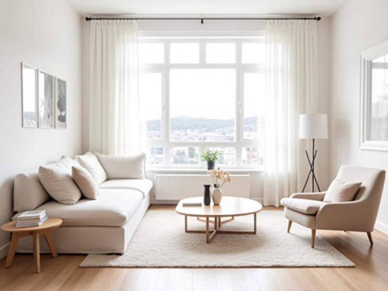 Stue i totalrenovert leilighet på Nordnes med utsikt over byen.